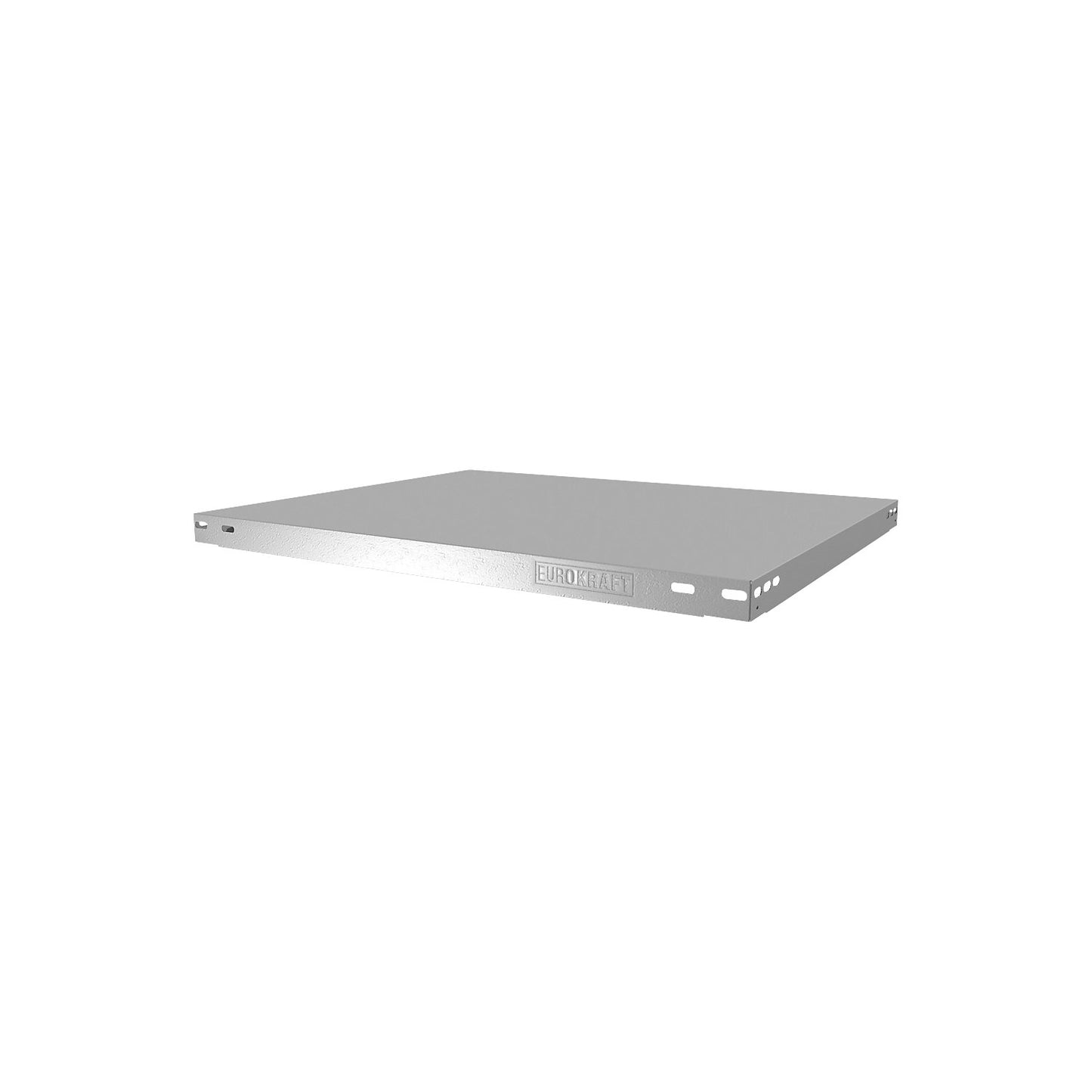 Shelf for boltless storage shelving unit, WxD 750 x 600 mm, zinc plated, max. load 300 kg, heavy duty.