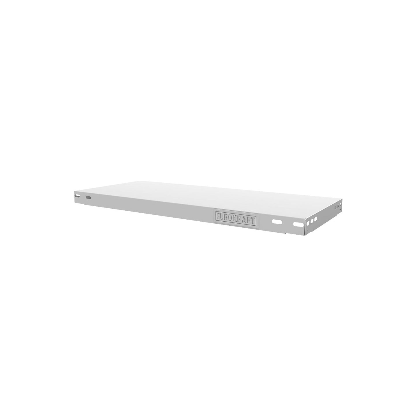 Shelf for boltless storage shelving unit, WxD 750 x 500 mm, light grey, max. load 300 kg, heavy duty.