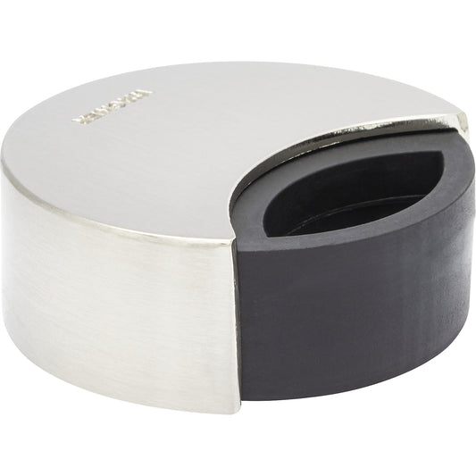 SOG floor mounted door stopper, to bolt in place or to set with adhesive, Ø 50 mm, H 18 mm.