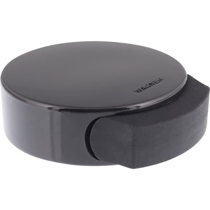 Floor mounted door stopper, LxWxH 55 x 50 x 17 mm, pack of 4, black.