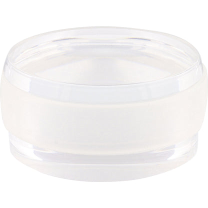 Floor mounted door stopper, 45 mm, pack of 4, 25 mm, transparent.