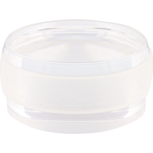 Floor mounted door stopper, 45 mm, pack of 4, 25 mm, transparent.