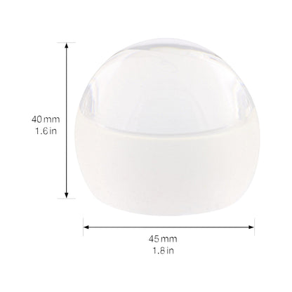 Floor mounted door stopper, 45 mm, pack of 4, 40 mm, transparent.