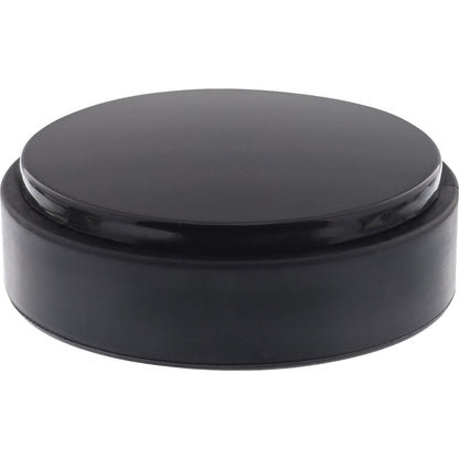 Floor mounted door stopper, Ø 48.5 mm, pack of 4, 15 mm, black.