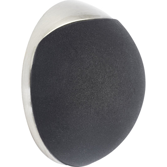 SOG WALL wall mounted door stopper, Ø 38 mm, pack of 2, 15 mm, silver/black.