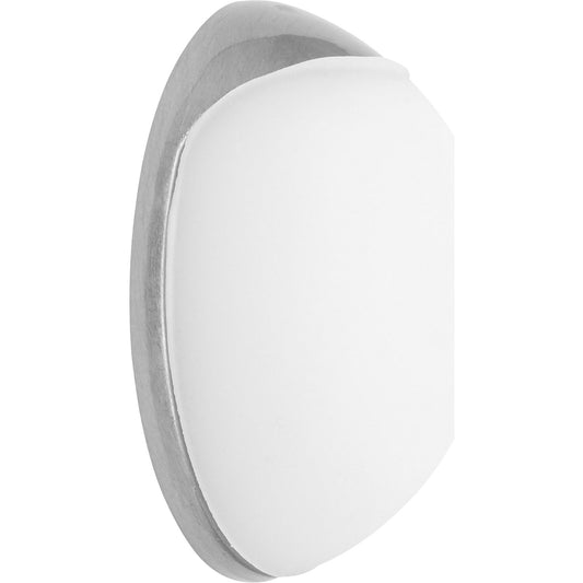 SOG WALL wall mounted door stopper, Ø 30 mm, pack of 2, 12 mm, silver/white.