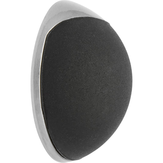 SOG WALL wall mounted door stopper, Ø 30 mm, pack of 2, 12 mm, silver/black.