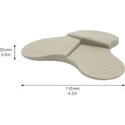 3STOP door wedge, Ø 108.5 mm, pack of 4, 20 mm, taupe.