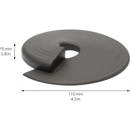 EH69 door wedge, Ø 110 mm, pack of 4, 15 mm, black.