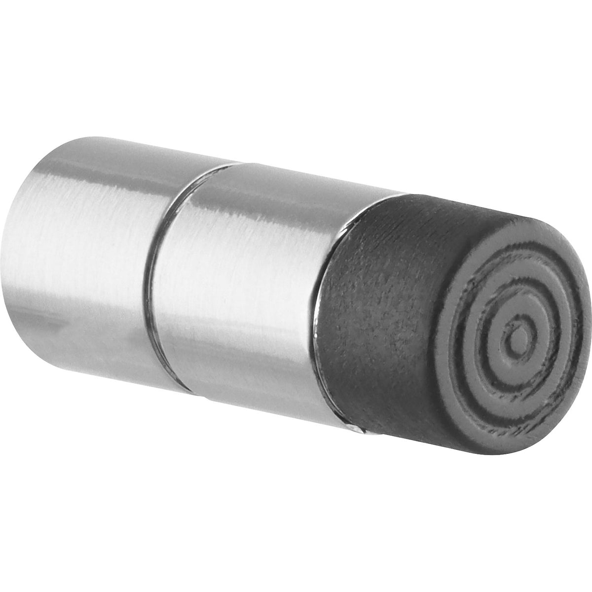 EH511 wall mounted door stopper, Ø 12 mm, pack of 2, 12 mm, silver/black.