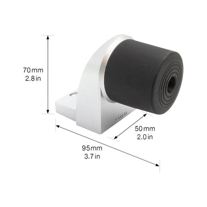 EH500 floor mounted door stopper, for bolting in place, LxWxH 52 x 94 x 70 mm.