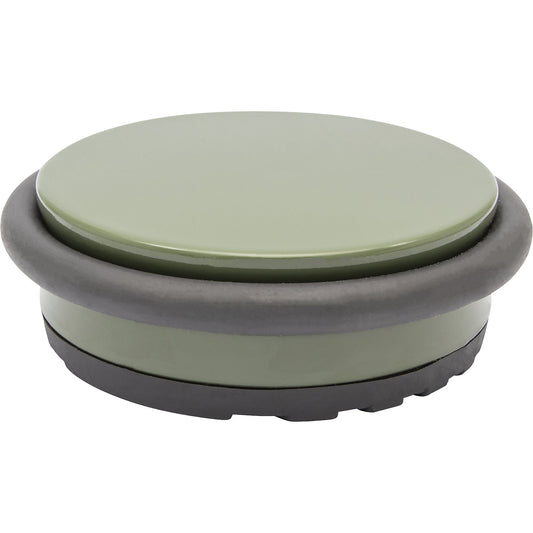 BIG DISK floor mounted door stopper, Ø 96 mm, pack of 2, height 30 mm, green.