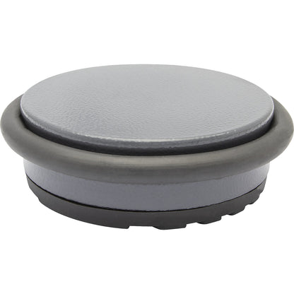 BIG DISK floor mounted door stopper, Ø 96 mm, pack of 2, height 30 mm, grey.