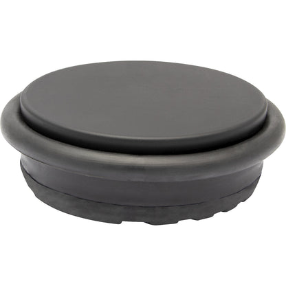 BIG DISK floor mounted door stopper, Ø 96 mm, pack of 2, height 30 mm, black.