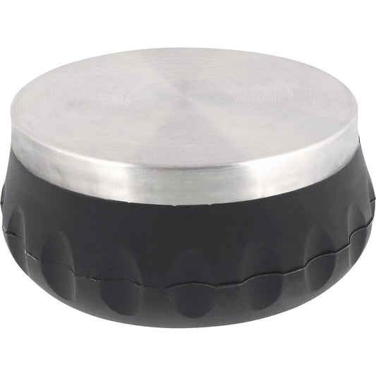 EH5210 floor mounted door stopper, Ø 93 mm, pack of 2, height 45 mm, silver/black.