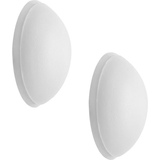 Wall buffer, pouch / card, Ø 30 mm, 10 items, height 10 mm, white.