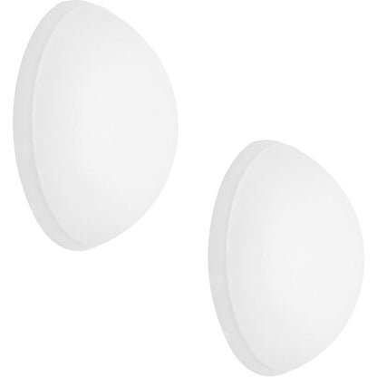 Wall buffer, pouch / card, Ø 20 mm, 10 items, height 7 mm, white.