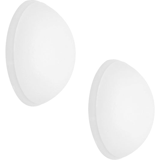 Wall buffer, pouch / card, Ø 20 mm, 10 items, height 7 mm, white.