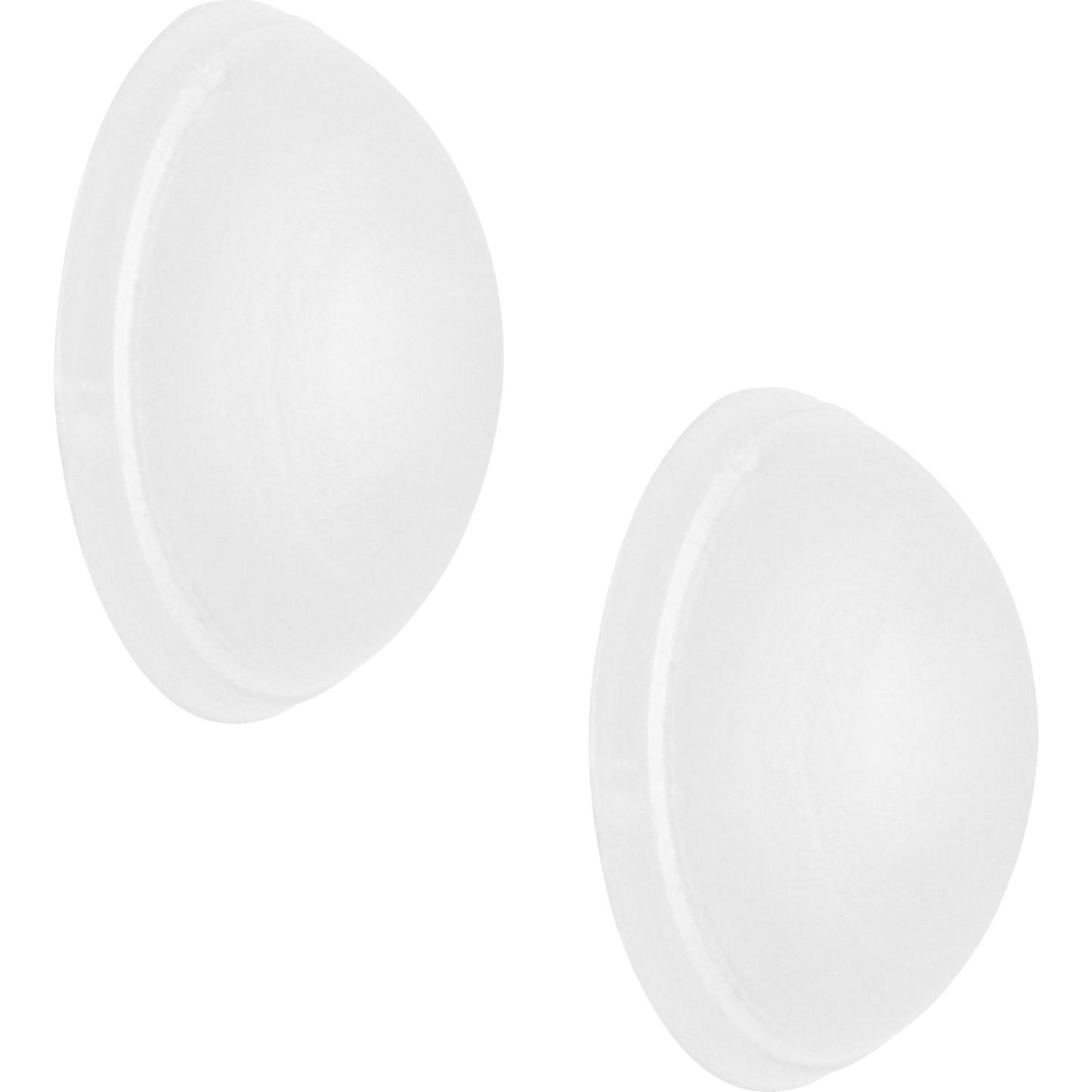 Wall buffer, pouch / card, Ø 20 mm, 10 items, height 7 mm, satin finish.