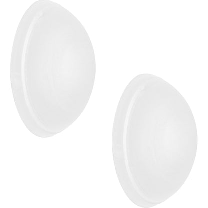 Wall buffer, pouch / card, Ø 20 mm, 10 items, height 7 mm, satin finish.
