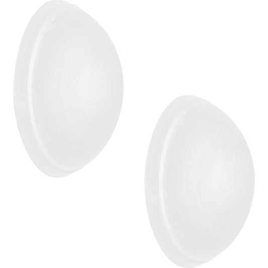 Wall buffer, pouch / card, Ø 20 mm, 10 items, height 7 mm, satin finish.