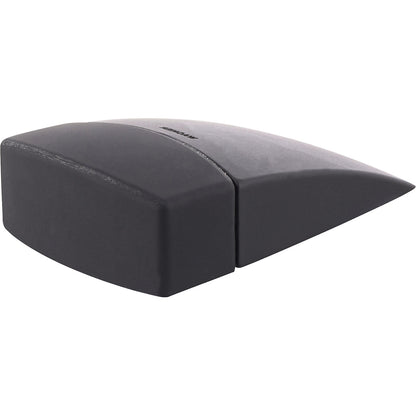 Floor mounted door stopper, LxWxH 63 x 38 x 20 mm, black.