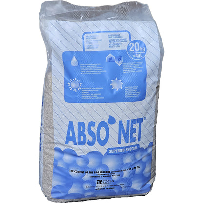 Universal absorbent granulate type III R fine grain, for porous surfaces/asphalt, in 20 kg sack, pack of 6.