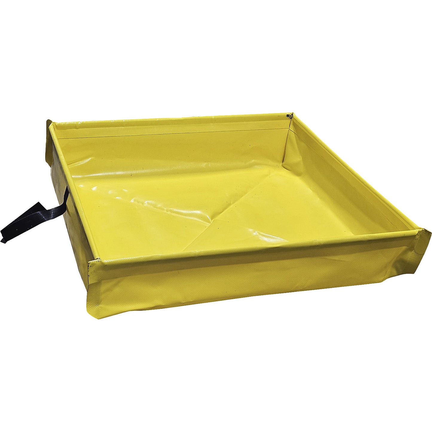 Folding tray small container, made of PVC, colour yellow, collection capacity 43 l.