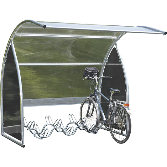 Shelter, standard unit, HxW 2220 x 2210 mm, metal finish.