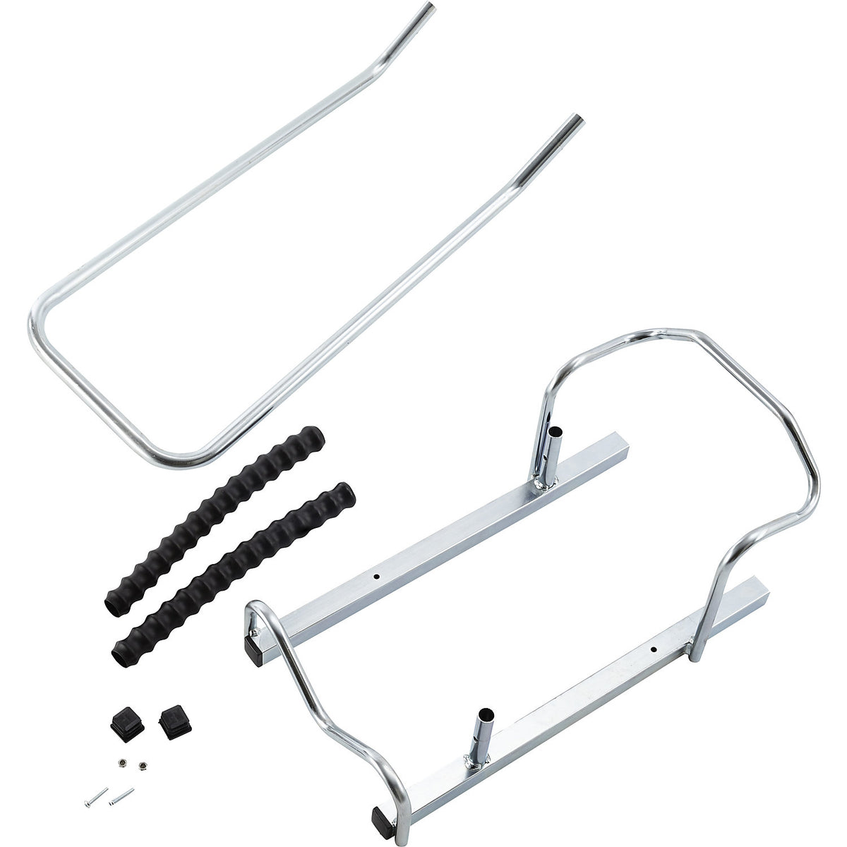 Bicycle rack, metal, standard unit, 2 parking spots with a covered bracket.