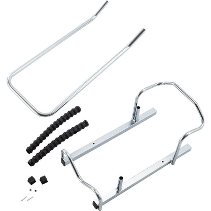 Bicycle rack, metal, standard unit, 2 parking spots with a covered bracket.