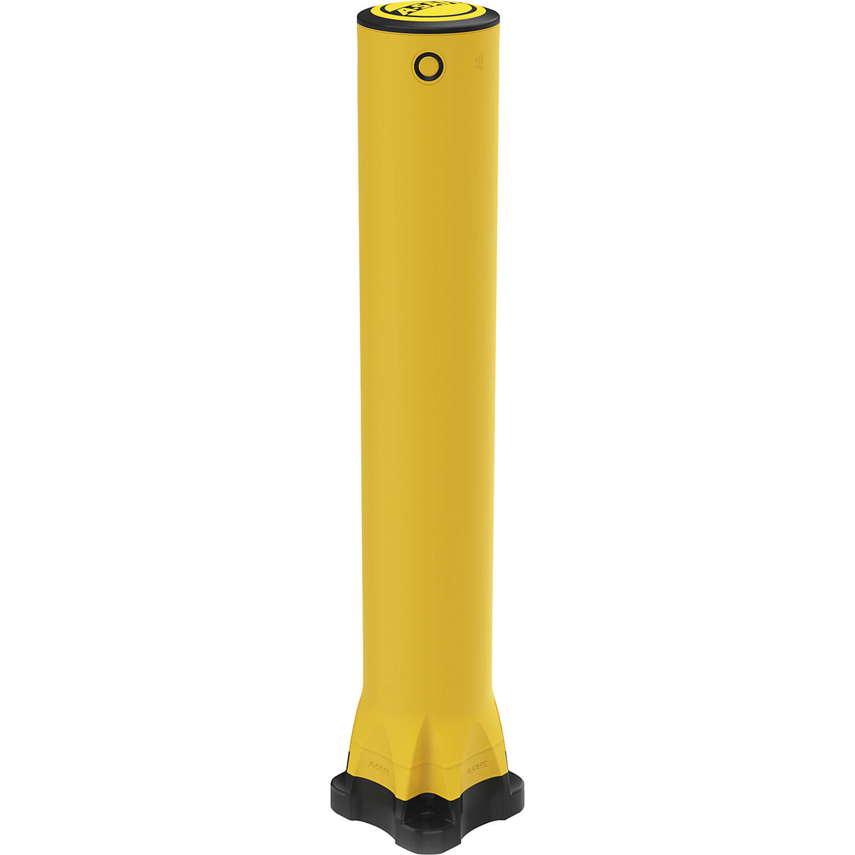Monoplex crash protection bollard, polyurethane, yellow, HxØ 1195 x 190 mm.