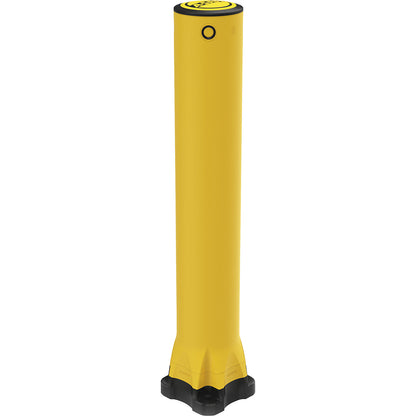 Monoplex crash protection bollard, polyurethane, yellow, HxØ 1195 x 190 mm.