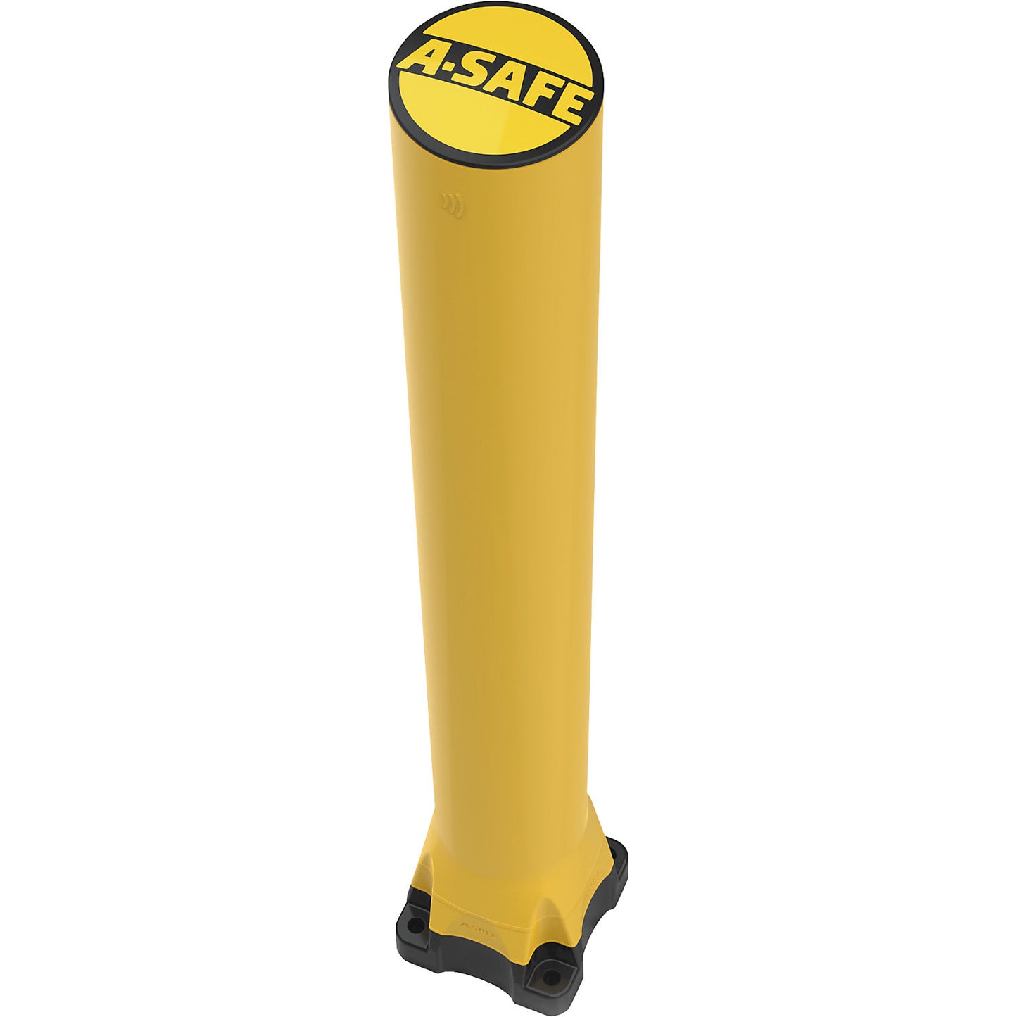 Monoplex crash protection bollard, polyurethane, yellow, HxØ 1135 x 130 mm.