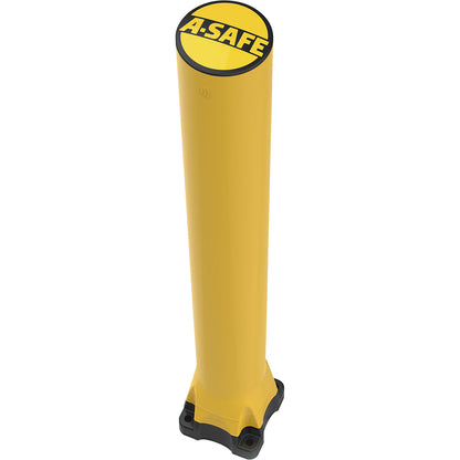 Monoplex crash protection bollard, polyurethane, yellow, HxØ 1135 x 130 mm.