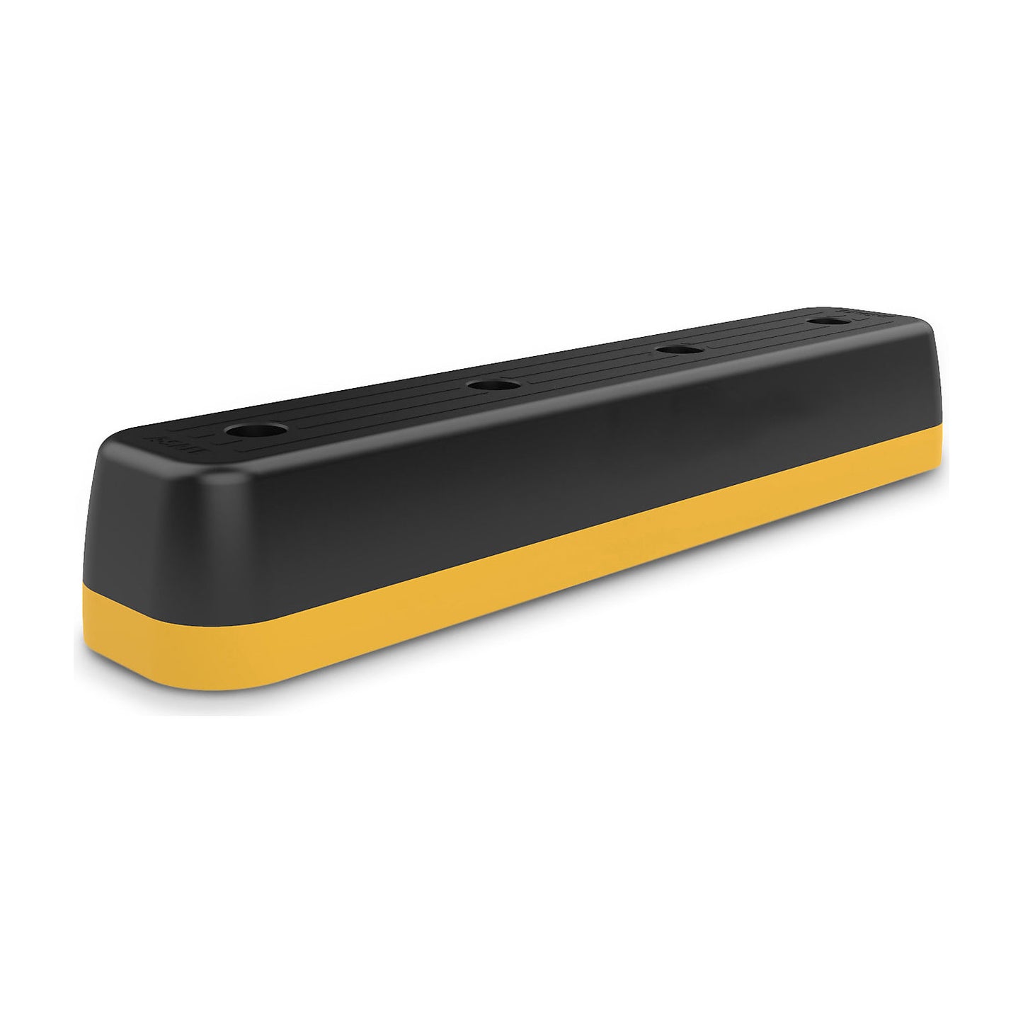 Monoplex StepGuard crash protection barrier, polyurethane, black/yellow, LxWxH 1200 x 245 x 185 mm.