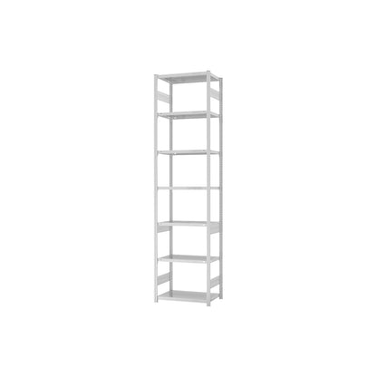 Boltless shelving unit, light duty, double-sided, HxWxD 3000 x 750 x 400 mm, grey, basic shelving unit.