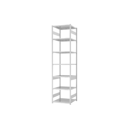 Boltless shelving unit, light duty, double-sided, HxWxD 3000 x 750 x 600 mm, grey, standard shelf unit.
