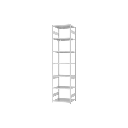Boltless shelving unit, medium duty, double-sided, HxWxD 3000 x 750 x 500 mm, grey, standard shelf unit.