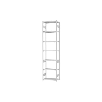 Boltless shelving unit, medium duty, double-sided, HxWxD 3000 x 750 x 300 mm, grey, standard shelf unit.