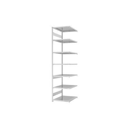 Boltless shelving unit, medium duty, double-sided, HxWxD 3000 x 750 x 800 mm, grey, extension shelf unit.