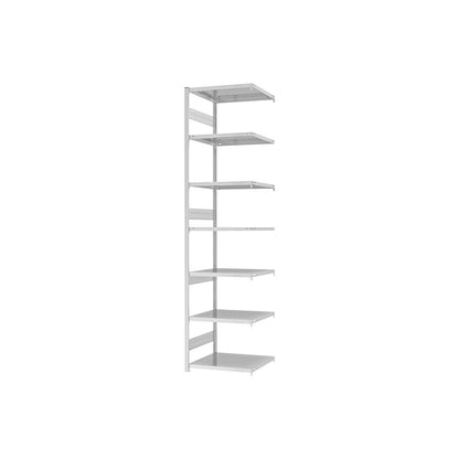Heavy duty boltless shelving unit, double-sided, HxWxD 3000 x 750 x 600 mm, grey, extension shelf unit.
