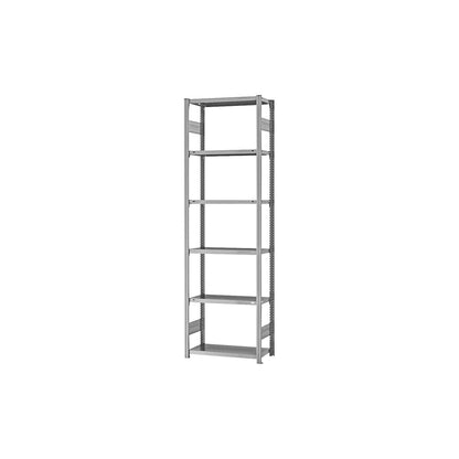 Boltless shelving unit, light duty, double-sided, HxWxD 2500 x 750 x 300 mm, zinc plated, standard shelf unit.