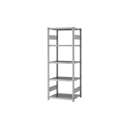 Boltless shelving unit, light duty, double-sided, HxWxD 2000 x 750 x 500 mm, zinc plated, basic shelf unit.