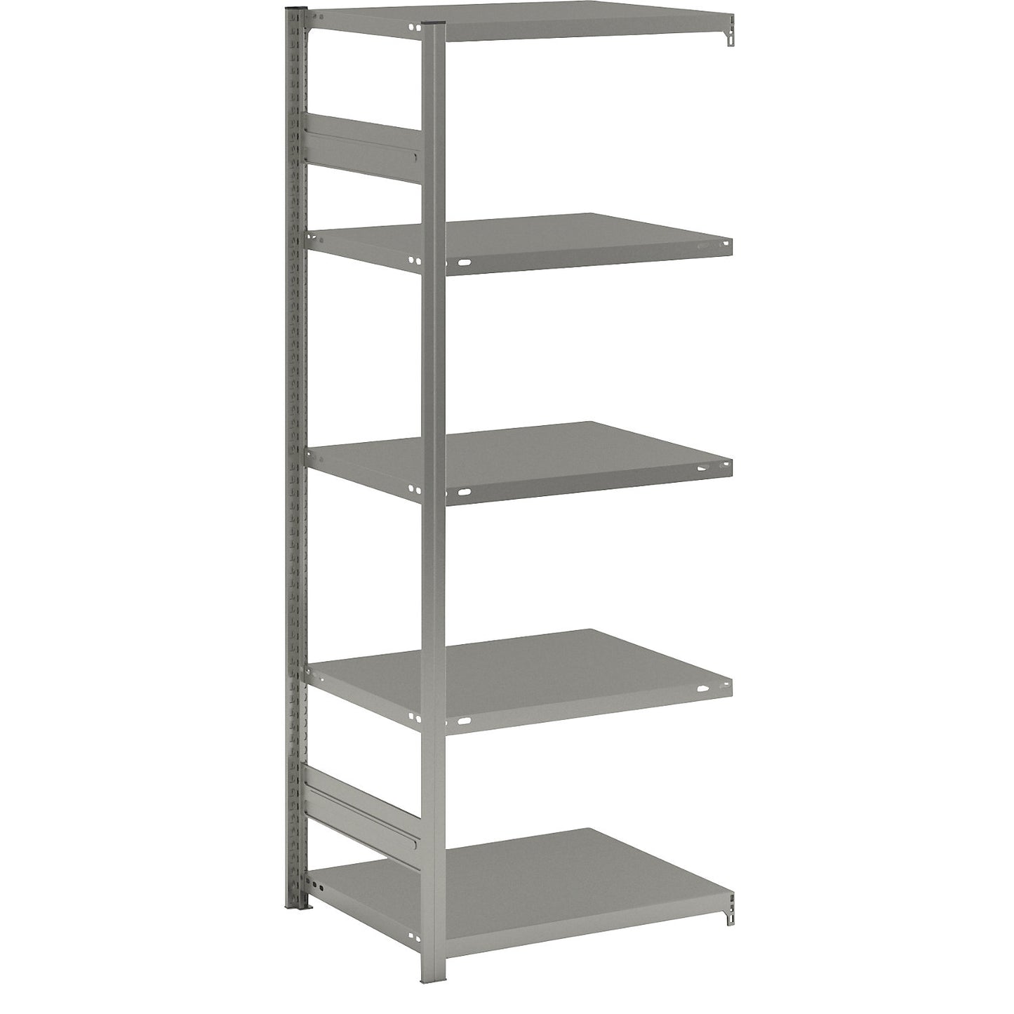 Boltless shelving unit, light duty, double-sided, HxWxD 2000 x 750 x 600 mm, zinc plated, extension shelf unit.