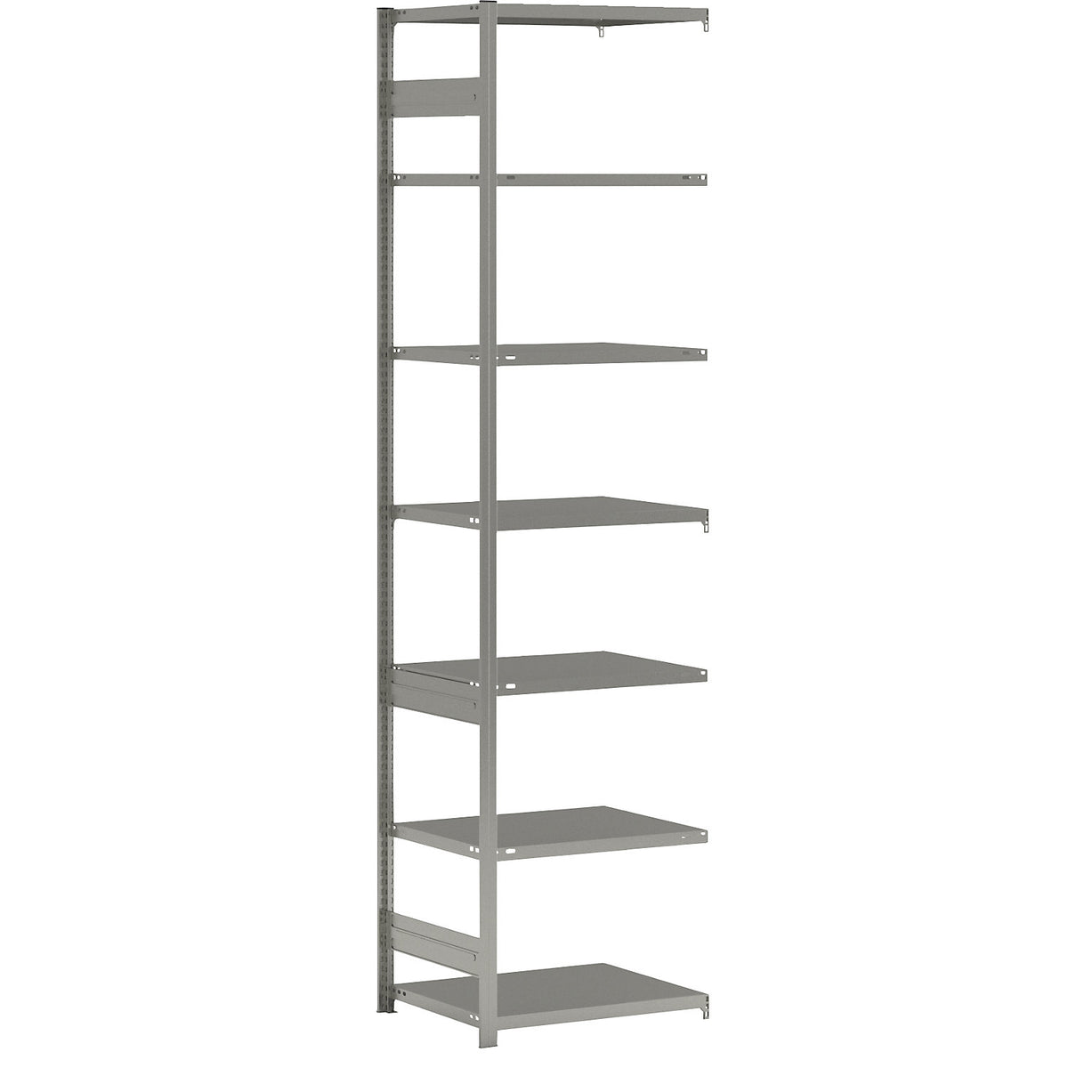 Boltless shelving unit, light duty, double-sided, HxWxD 3000 x 750 x 600 mm, zinc plated, extension shelf unit.