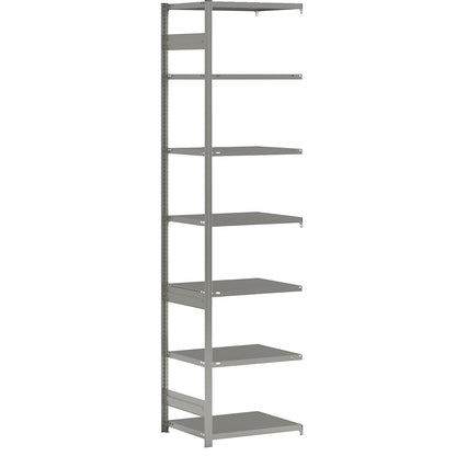 Boltless shelving unit, light duty, double-sided, HxWxD 3000 x 750 x 600 mm, zinc plated, extension shelf unit.