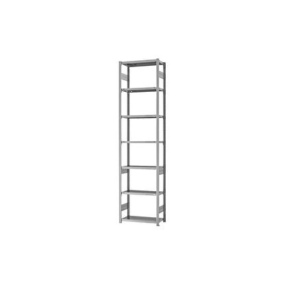 Boltless shelving unit, medium duty, double-sided, HxWxD 3000 x 750 x 300 mm, zinc plated, standard shelf unit.