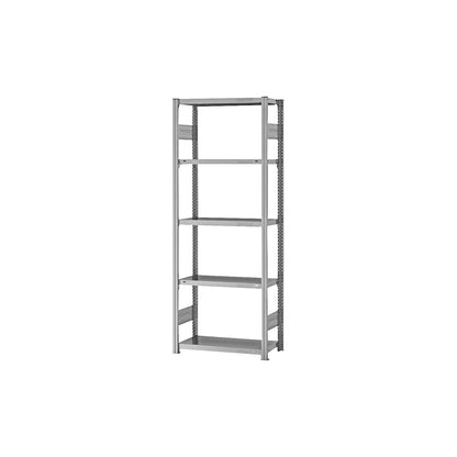 Boltless shelving unit, medium duty, double-sided, HxWxD 2000 x 750 x 300 mm, zinc plated, standard shelf unit.