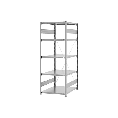 Boltless shelving unit, medium duty, single-sided, HxWxD 2000 x 750 x 800 mm, zinc plated, standard shelf unit.